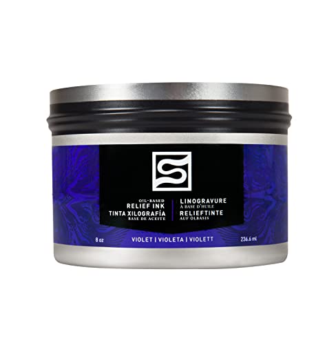 Speedball Oil Relief Ink, 8-Ounce, Violet for Block Printing - color: Violet