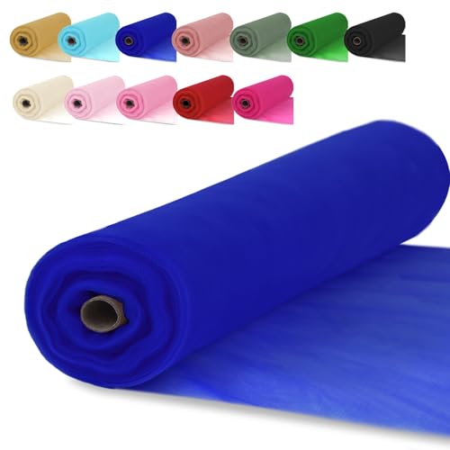 Royal Blue Tulle Fabric Roll 54 Inch x 10 Yards Tulle Ribbon - color: Royal Blue, size: 54 Inch X 10 Yards