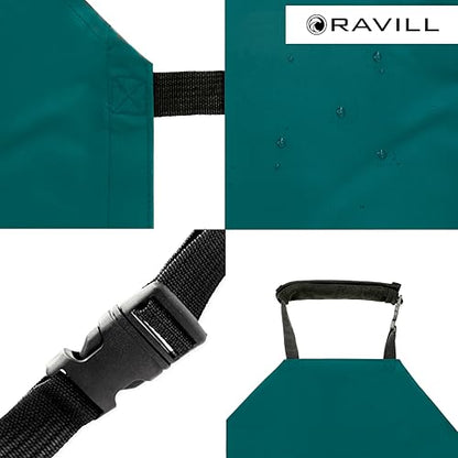 Waterproof Aprons For Men and Women with Pockets | 35" Long Work Aprons for Dishwashing, Dog Grooming, Cleaning - Plastic Dishwasher Apron - Water Resistant Kitchen Apron - color: Green