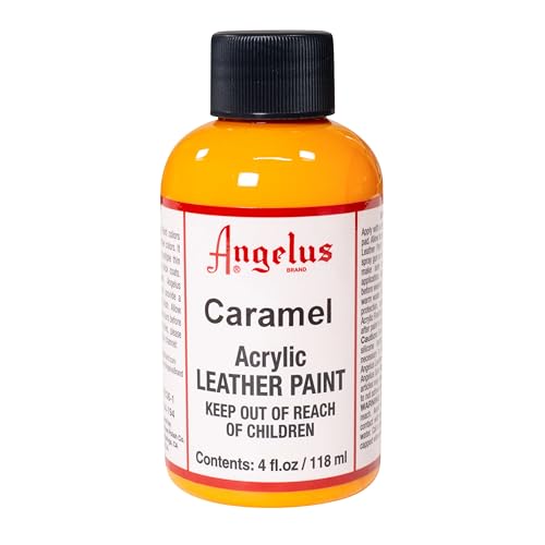 Angelus Acrylic Leather Paint, 4 Fl Oz (Pack of 1), Caramel - color: Caramel, size: 4 Fl Oz (Pack of 1)