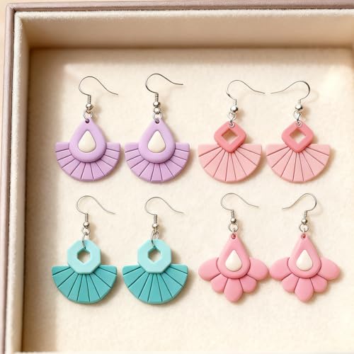 26pcs Tassel Earring Polymer Clay Cutters Set Fringe Clay Tools for Jewelry Making DIY Polymer Clay Cutter - color: Tassel Shape