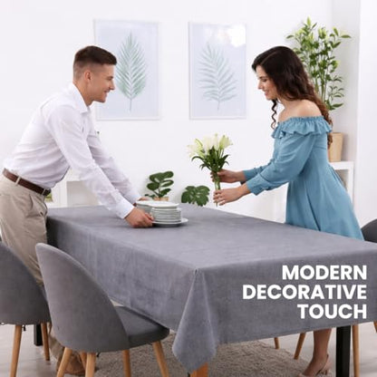 Silver Canvas Drop Cloth (9 x 12 Feet - Pack of 2) - Cotton Painters Drop Cloth for Painting, Furniture & Floor Protection - All Purpose Canvas tarp with Double Stitched Edges - size: 9' x 12' - Pack of 2