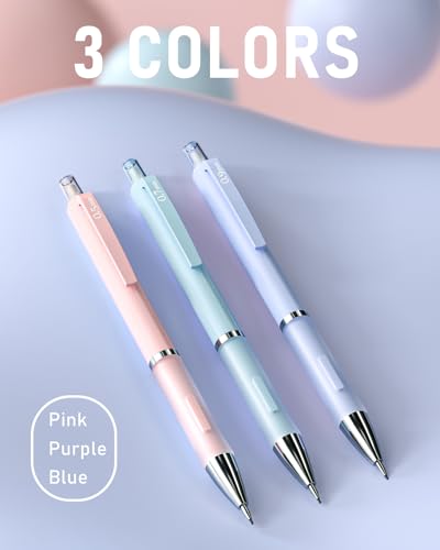 Nicpro 6PCS Pastel Mechanical Pencil Set, Cute Pencils 0.5 & 0.7 & 0.9 mm - style: 6 Pack (0.5mm+0.7mm+0.9mm)