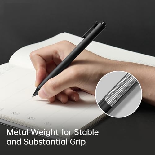 Kaco Gel Pens 0.5 mm Fine Point Black Ink 10PCS, Quick Dry Smooth Writing | Aesthetic School Office Supplies Retractable Pens Low Center of Gravity - color: 0.5mm 10 PCS Black