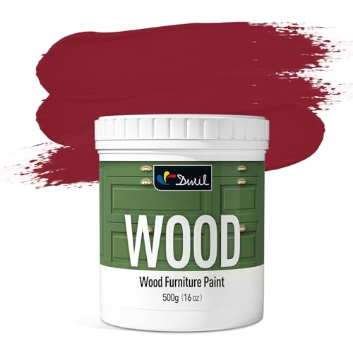 DWIL Matte Finish Furniture Paint - 16 Oz Wood Paint for Cabinets, Doors, Tables, and Dressers Refinishing - Water-Based, Non-Toxic & Odorless, Easy to Apply(Sweet Cherry Red)-Without Tools - color: Sweet Cherry Red, size: 16 Ounce (Pack of 1)