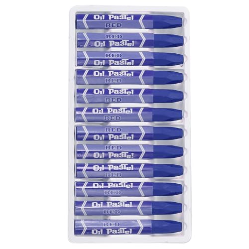 PATIKIL Dark Blue Oil Pastels, 24Pcs Soft Oil Crayons Vibrant and Creamy Pastels Stick Art Supplies for Art Painting Drawing Blending Graffiti for Artists Beginners - color: Dark Blue
