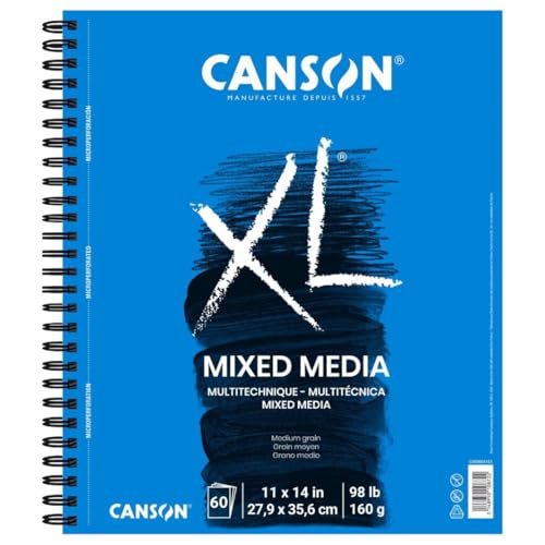 Canson XL Series Mix Media Pad 11" x 14", Pack of 3 - size: 11x14, 3-Pack, style: Mixed Media