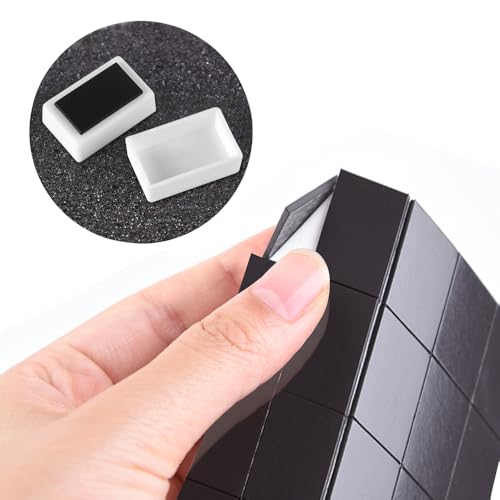 20Pcs Watercolor Full Pans Empty with Magnetic Stripe,Plastic Palette Tins - color: 20 Full Pans
