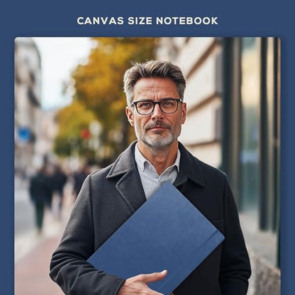 Beechmore Books A3 11.7x16.5 Mixed Media Sketchbook 160 GSM/98lb, Gift Box - color: Symphony Blue, size: A3 - 11.7" x 16.5" Extra Large