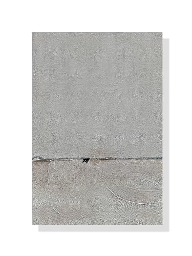 NANKAI Hand painted Minimalist Black and White art canvas Abstract Oil painting 36x24 inch wall decorative art - color: NKHB077