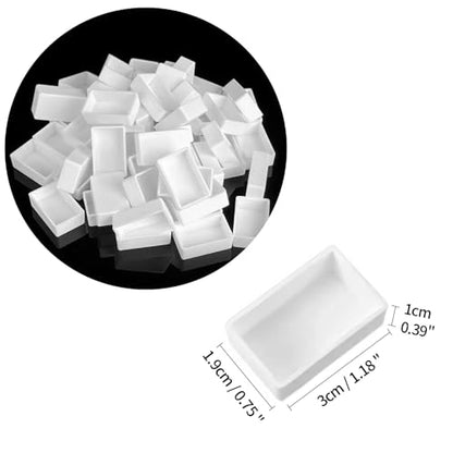 20Pcs Watercolor Full Pans Empty with Magnetic Stripe,Plastic Palette Tins - color: 20 Full Pans