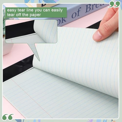 Lincia 6 Pcs Legal Pads Landscape Notebook, Boho Color - color: Boho Color