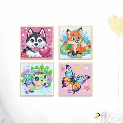 5DDIYART 6 Pack Small Diamond Painting Kits for Kids Beginners - color: KD60+61+62+63+64+65-1