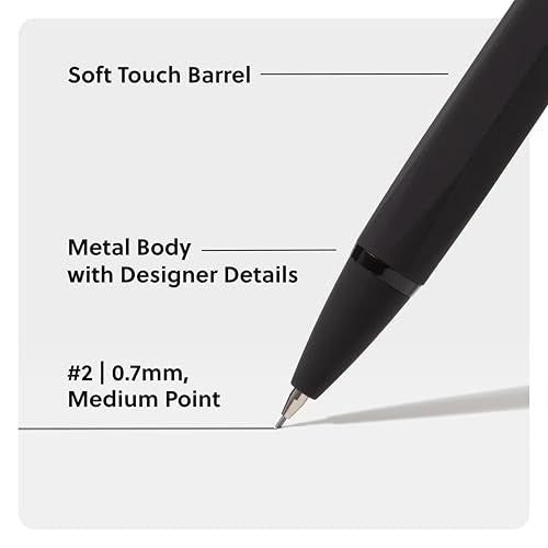 U Brands Mechanical Pencils, .7mm HB #2 Lead, 2 Pack with Refills, Black - color: Midnight Black