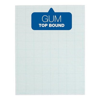 TOPS Cross Section Pad, 1 Pad, 4 Squares/Inch, Quadrille Rule, Letter Size, White, 50 Sheets/Pad, 1 Pad (35041) - size: 4 Squares/Inch