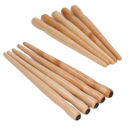 Dip Pen Nib Holder, Sturdy Straight Writing Drawing Holder for Calligraphy Art Sandalwood Wood Color 150mm 5 Piece Set