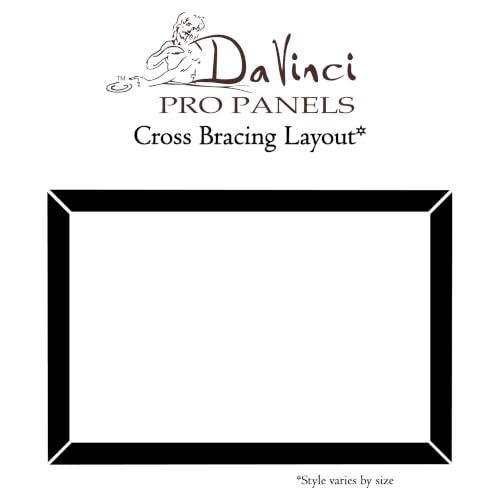 Da Vinci Pro Resist-Grip Coarse Textured Gesso Board, 9x12-6 Pack, 2" Depth Art Boards for Painting, White Acrylic Polymer with Quartz Sand, Warp-Resistant Cradled and Sealed MDF Panel - size: 9x12" - 6 Pack