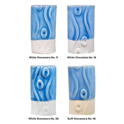 AMACO Celadon High Fire Gloss Glaze, 16 oz. (473 mL), C-21 Sky | Transparent, Mixable Mid-High Fire Cone 5-6 (C) Liquid Ceramic Pottery Glaze for Bisque - color: C-21 Sky