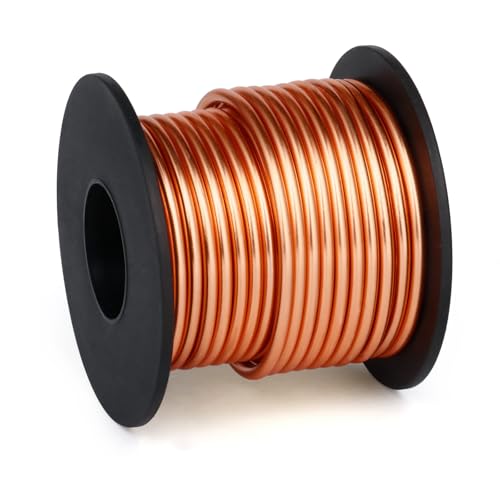 32.8FT 8 Gauge Bendable Copper Aluminum Craft Wire for Jewelry Making Craft | 3mm Thick Soft Metal Sculpting Aluminum Armature Wire Roll Bulk for DIY Craft - color: Copper, size: 8 Gauge