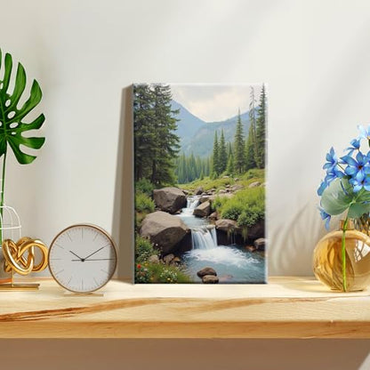JOOZ Paint by Numbers Kit for Adults with Frame Landscape, 8x12 Inch - color: Landscape 084