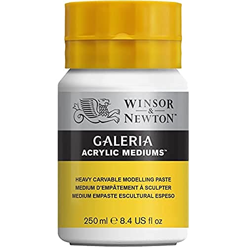 Winsor & Newton Galeria Acrylic Heavy Carvable Modelling Paste, 8.4-oz Jar - color: Heavy Carvable Modelling Paste, style: 8.4-oz