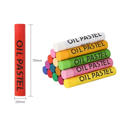 Oil Pastels 48 Colors with Extra 4 White, Soft Crayons, Art Supplies | Soft Oil Pastels, Creamy Texture for Smooth Drawing, Blending, Layering, Shading, Gift for Artists, Hobbyists and Beginners
