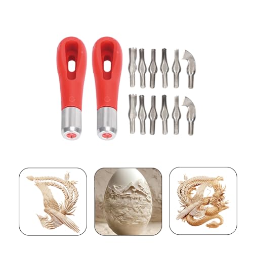 Linoleum Cutter Stamp Making Kit - Rubber Carving Tools | Lino Cutter Set, Block Printing Starter Set with Lino Cutters for DIY Crafts, Scrapbooking, Printmaking