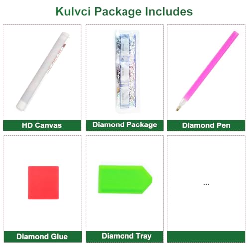 Kulvci Special Shape Women Diamond Painting Art for Adults, 12×12 inch | 5D Special Shape Diamond Art Kits for Beginners, Crystal Rhinestones Diamond Painting for Home Wall Decoration