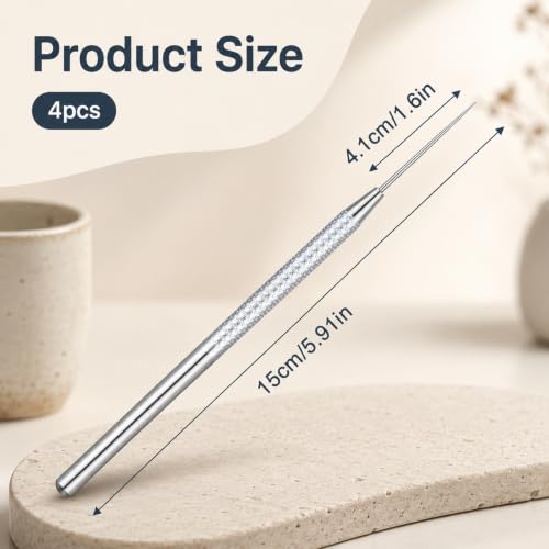 4Pcs Clay Needle Tools Polymer Clay Tools Stainless Steel