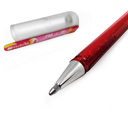 Pentel Hybrid - Dual Metallic Pens - Liquid Gel Rollerball Pens - K110 - Assorted Colours - Set of 8