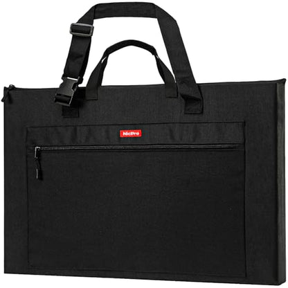 Nicpro Light Weight Art Portfolio Bag, 18x24” Waterproof Art Portfolio Case | with Shoulder & Handle Carry, for Artwork, Poster, Sketch Drawing, Canvas, Photography, Solar Panel Storage - size: 18 x 24 inches
