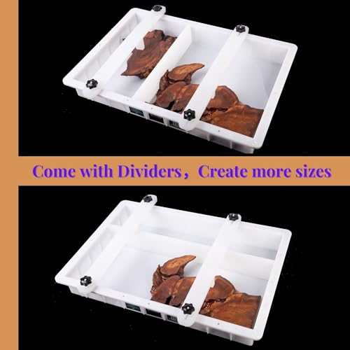 Kalinta Large Adjustable Epoxy Mold with Divider-23.6x15.7x3 in No-Seal Resin Mold Integrated Clamping System, Perfect for Beginners & Experienced Artists Alike - Ideal for Creative Resin Art Projects - size: 23.6"x15.7"x3"