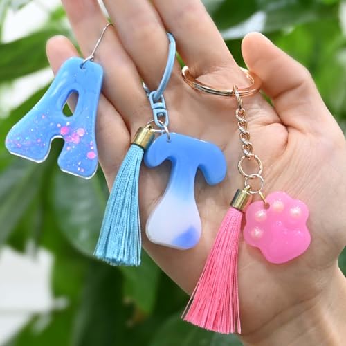 Resin Alphabet Molds with Hole, Uppercase Letters Crafting Molds - color: 1PCS Ocean Alphabet Molds with Hole