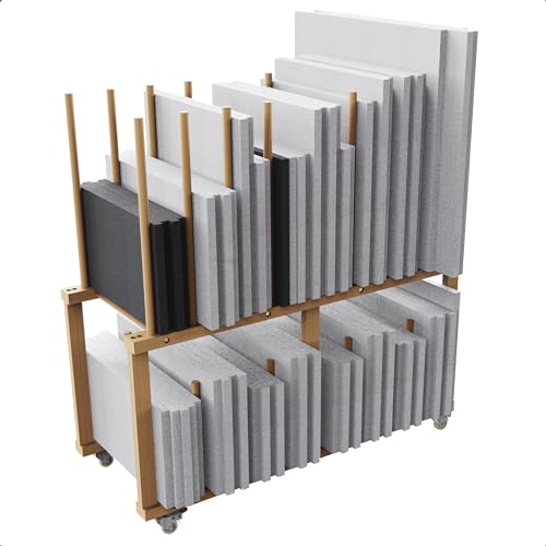 Art Storage Rack, Art Canvas Storage, Art Drying Rack, Canvas Boards Rack Art Storage with Handle & Caster Wheels for Drawing Board, Panel, Paper Pad for - size: 16"D x 38.5"W x 39.5"H