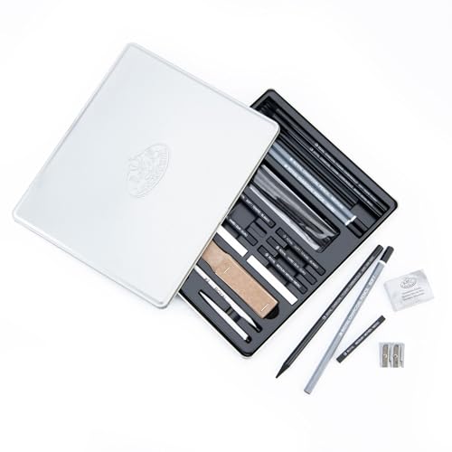 Essentials(TM) Medium Charcoal Art Set W/Tin