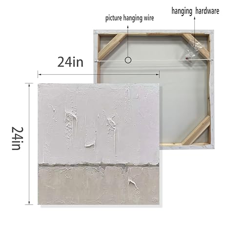 NANKAI Art minimalist style gray and white abstract oil painting - color: NKHB001