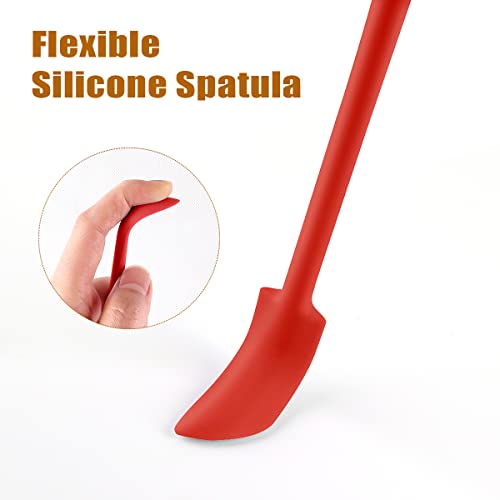 Silicone Spatula Set 6Pcs, Mini Jar Scraper for Makeup & Food | Mini spatulas reach every last drop in jars and bottles, reducing waste for food, cosmetics and personal care products. - color: Color #3
