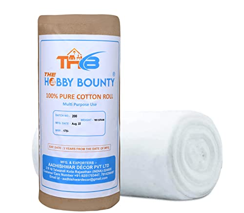 Pure Cotton Roll 100% High Absorbent Organic and Soft Multipurpose Use for Makeup Remover Medical Use Cotton Salon Beauty Use for Baby Care (100 Gram)