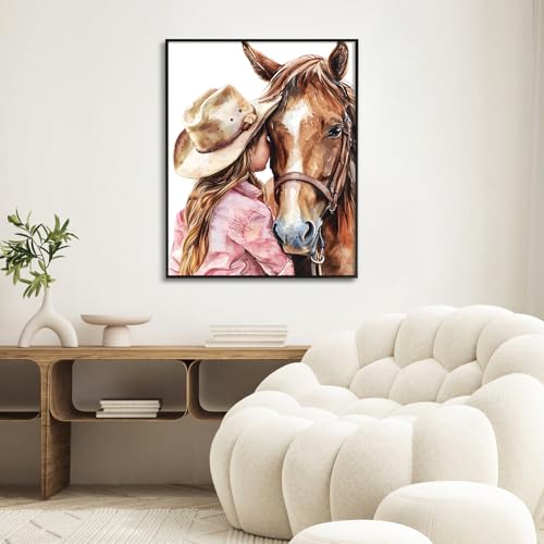 Paint by Numbers Kit for Adults, Horse DIY Painting Kit, 16x20 Inch - color: CYOP1P15