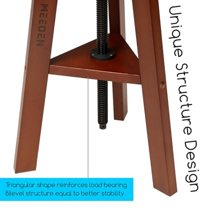 MEEDEN Wooden Drafting Stool with Adjustable Height, Artist Stool,Office Studio Stool, Up to 220 Lbs,German Beech Wood, Perfect for Artists Studio,Home Use,Kitchen,Bars | Up to 220 Lbs, German Beech Wood Drafting Chair, Perfect for Artists Studio, Home Us