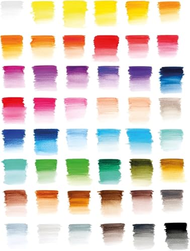 Winsor & Newton Studio Collection, Watercolour Pencil Box Set, 50 piece | Highly pigmented, Wax-Based, Can be Used Wet/Dry, Add Water & Brush to Create Painterly Effects, Break-Resistant Points. - style: 50 Piece Watercolor Pencil Box