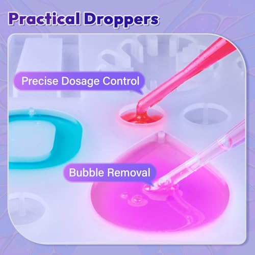 HeyClear 16oz Epoxy Resin Kit with Molds Clear for Beginners DIY Crafts - size: 16oz kit