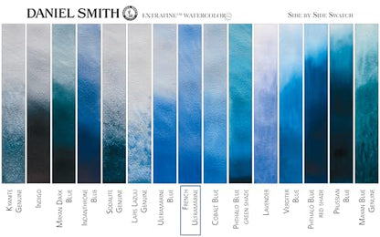 Daniel Smith Extra Fine Watercolor Paint, 5ml Tube, French Ultramarine, 284610034, 0.17 Fl Oz (Pack of 1) - color: French Ultramarine