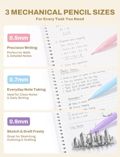 SUNEE Pencil Case with Supplies, 35PCS Aesthetic Stationery Set with Pastel Highlighters, Black Gel Pens, Mechanical Pencils & Refills, College School Supplies for Students Girls Beige - color: Beige, style: 35 Pack
