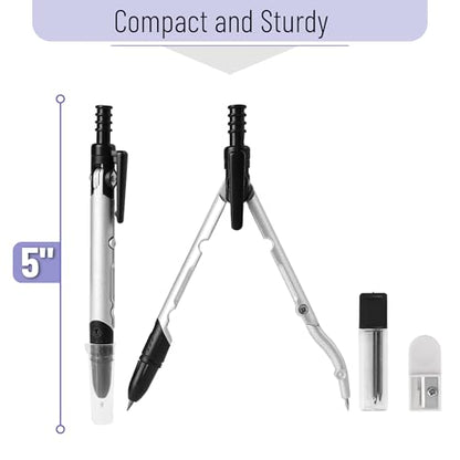 Mr. Pen- Convertible Compass, Extra Lead Refills, Compass Geometry Tool | Compass Drawing Compass, Geometry Compass, Math Compass, Drafting Compass Math, Drafting Tools, Math Compass for Geometry