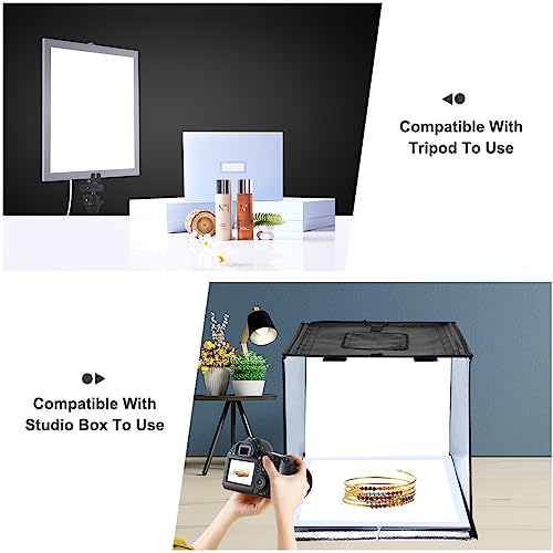 PULUZ Photo Studio Fill Light LED Shadowless Light Panel 15in X 15in / 38 x 38cm Dimmable Photography Softbox Bottom Light for Food Jewelry Cosmetic Crafts US Plug - size: 15*15 Inch