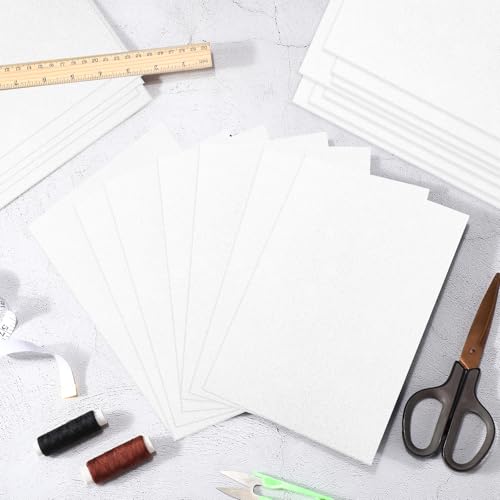 Innconee 20 Pcs 3mm Embroidery Foam EVA Foam Sheets for 3D Embroidery Arts and Crafts, DIY Projects, Hand Sewing, Quilting, Hats, Cosplay Costumes, Pillows(White,6 x 9 Inch) - color: White, size: 6 x 9 Inch