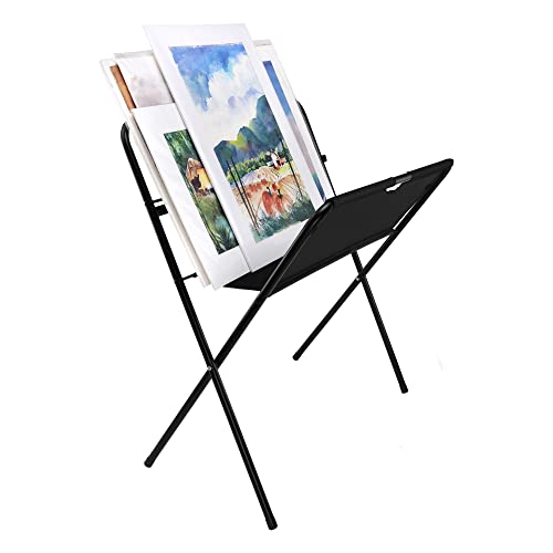 Creative Mark Folding Canvas Art Print Rack, Portable Display, Jumbo | Ideal for Artwork, Prints, Panels & Posters, Galleries, Studios & Storage. Lightweight Frame, Canvas Basin, Rubber Feet - size: Jumbo