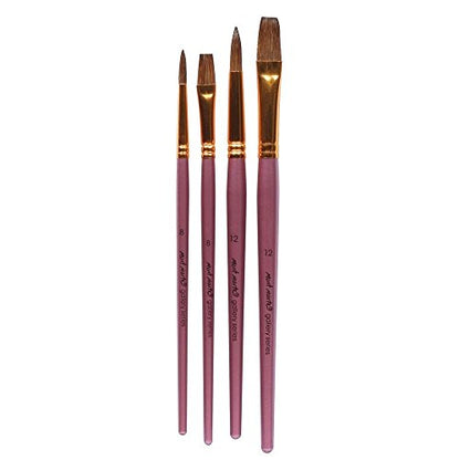 MONT MARTE Gallery Series Brush Set, Wood, Standard, L - size: Large