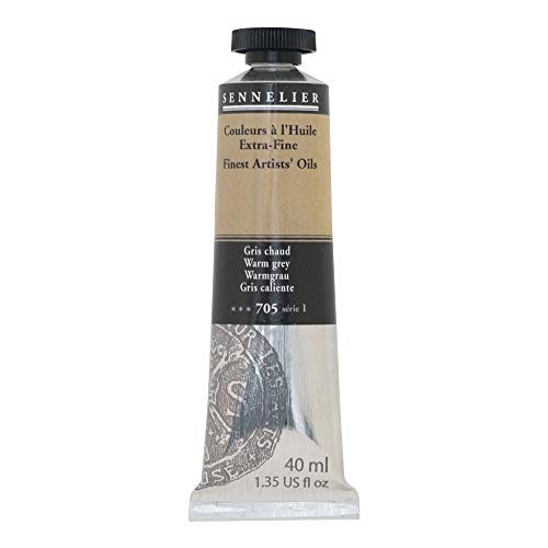 SENNELIER Artists' Extra Fine Oil, 40 ml Tube, Series 1, Warm Grey, (10-130411-705) - color: Warm Grey, size: 1.35 Fl Oz (Pack of 1)